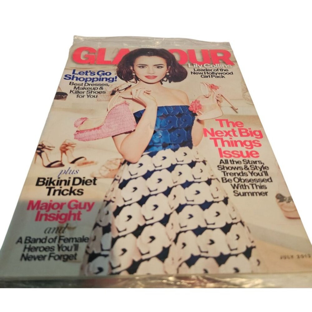 Glamour Magazine July 2013 Lily Collins The Next Big Thing Issue BRAND NEW